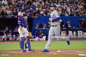 during game four of the American League Championship Series at Rogers Centre on October 20, 2015 in Toronto, Canada.